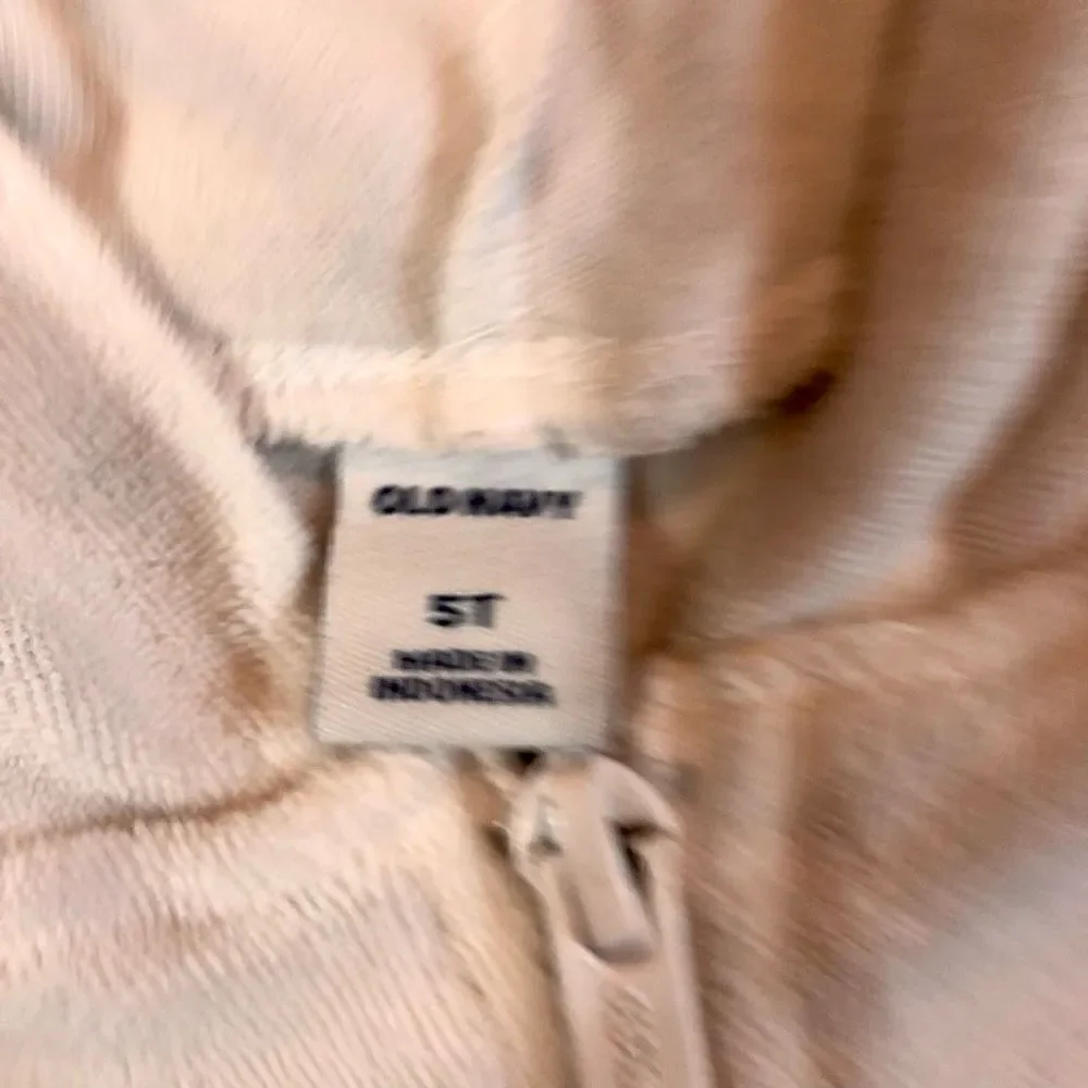 Old Navy Girls White Terrycloth Swimsuit Cover Up Size 5T